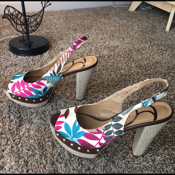 Sexy open toe chunky heeled sandals - Picture 3 of 3